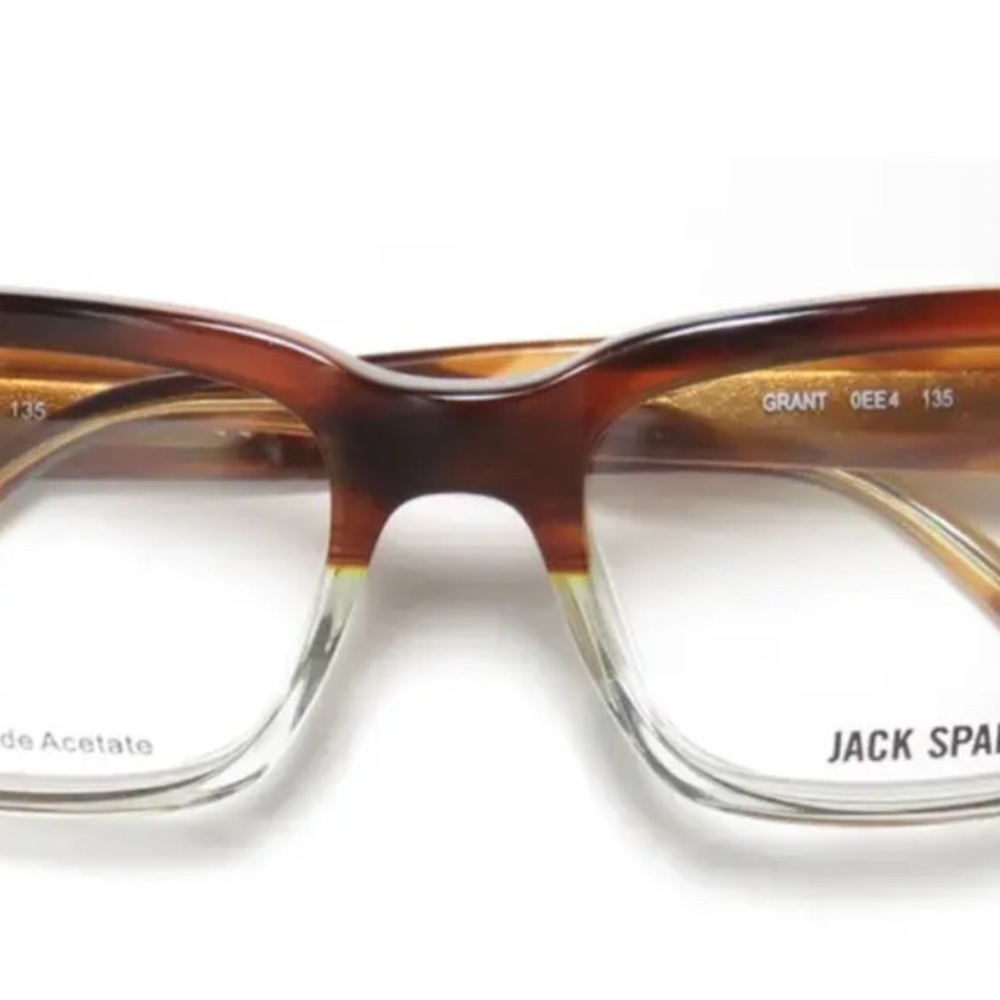 Jack Spade Brown And Tan Rectangular Glasses - image 2